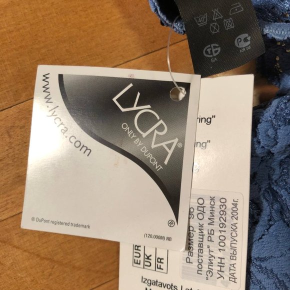 Lauma European Women's thongs Blue Strings Lycra Size Small - Picture 4 of 11